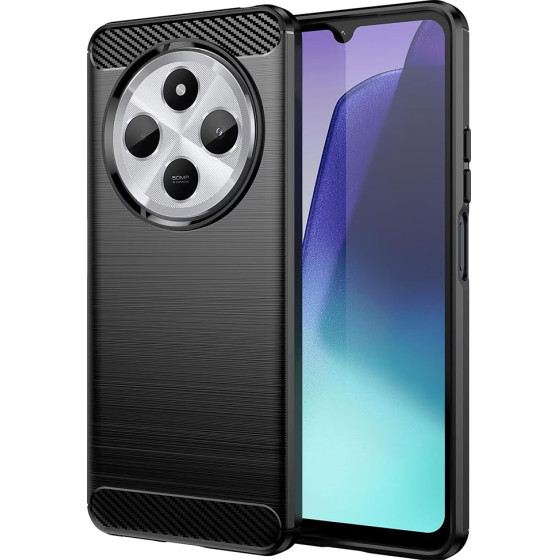 Techsuit - Carbon Silicone - Xiaomi Redmi 14C / Poco C75 - Black