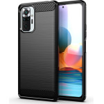 Techsuit - Carbon Silicone - Xiaomi Redmi Note 10 Pro / Note 10 Pro Max - Black