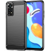 Techsuit - Carbon Silicone - Xiaomi Redmi Note 11 / Note 11S - Black
