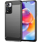 Techsuit - Carbon Silicone - Xiaomi Redmi Note 11 Pro+ 5G - Black