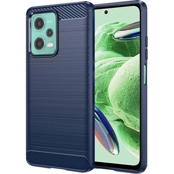 Techsuit - Carbon Silicone - Xiaomi Redmi Note 12 5G / Poco X5 - Blue