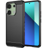 Techsuit - Carbon Silicone - Xiaomi Redmi Note 13 4G - Black