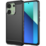 Techsuit - Carbon Silicone - Xiaomi Redmi Note 13 4G - Black