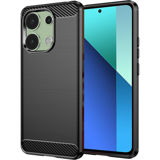 Techsuit - Carbon Silicone - Xiaomi Redmi Note 13 4G - Black