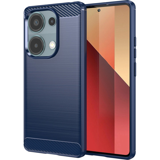Techsuit - Carbon Silicone - Xiaomi Redmi Note 13 Pro 4G / Poco M6 Pro 4G - Blue
