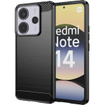 Techsuit - Carbon Silicone - Xiaomi Redmi Note 14 4G (163.25 x 76.55 x 8.16mm) - Black