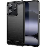 Techsuit - Carbon Silicone - Xiaomi Redmi Note 14 4G (164,84 x 78,15 x 8,16mm) - Black