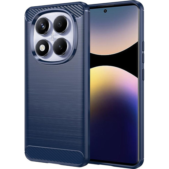 Techsuit - Carbon Silicone - Xiaomi Redmi Note 14 Pro 4G / Poco F7 - Blue