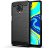 Techsuit - Carbon Silicone - Xiaomi Redmi Note 9S / Redmi Note 9 Pro / Note 9 Pro Max - Black