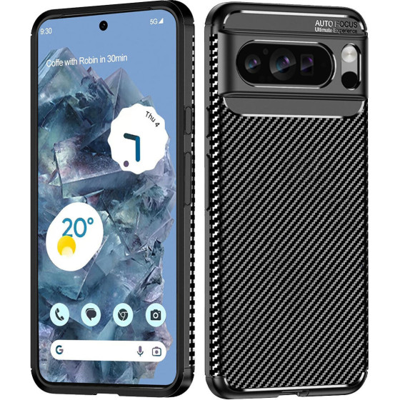 Techsuit - CarbonFiber - Google Pixel 9 Pro XL - Black