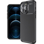 Techsuit - CarbonFiber - iPhone 12 Pro Max - Black