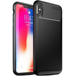 Techsuit - CarbonFiber - iPhone X, iPhone 10 / iPhone XS - Black