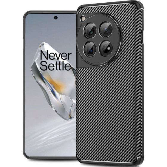 Techsuit - CarbonFiber - OnePlus 12 - Black