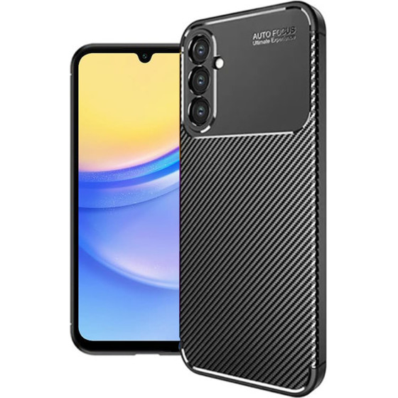 Techsuit - CarbonFiber - Samsung Galaxy A16 4G / A16 5G - Black