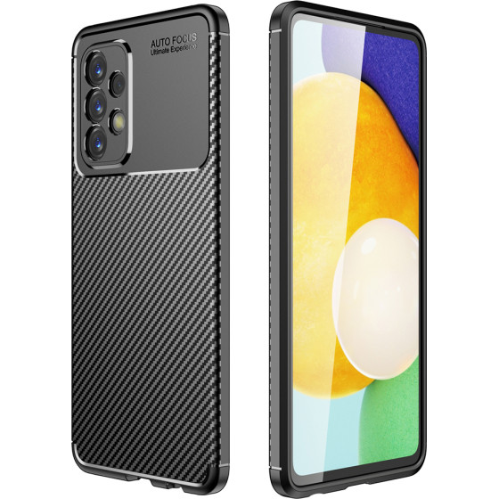 Techsuit - CarbonFiber - Samsung Galaxy A23 4G / A23 5G - Black