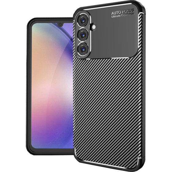 Techsuit - CarbonFiber - Samsung Galaxy A25 5G - Black