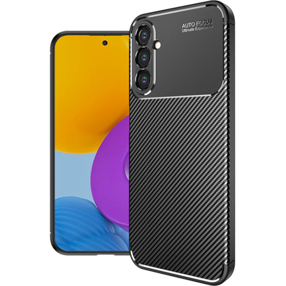 Techsuit - CarbonFiber - Samsung Galaxy A54 - Black