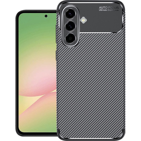 Techsuit - CarbonFiber - Samsung Galaxy A56 5G - Black