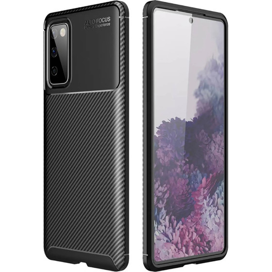 Techsuit - CarbonFiber - Samsung Galaxy S20 FE / S20 FE 5G - Black
