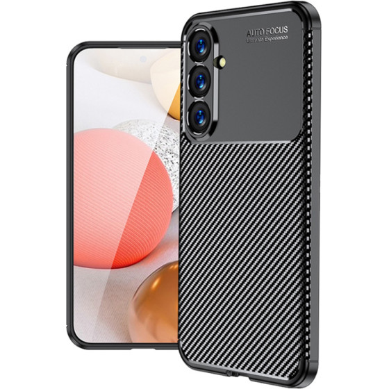 Techsuit - CarbonFiber - Samsung Galaxy S23 FE - Black