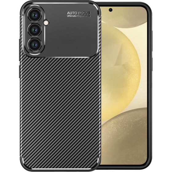 Techsuit - CarbonFiber - Samsung Galaxy S24 Plus - Black