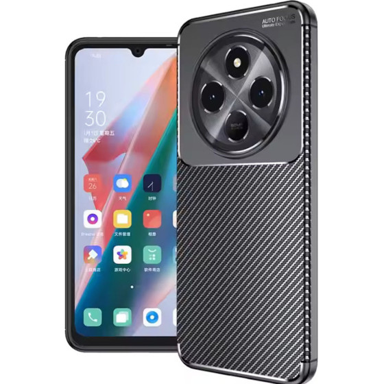 Techsuit - CarbonFiber - Xiaomi Redmi 14C / Poco C75 - Black