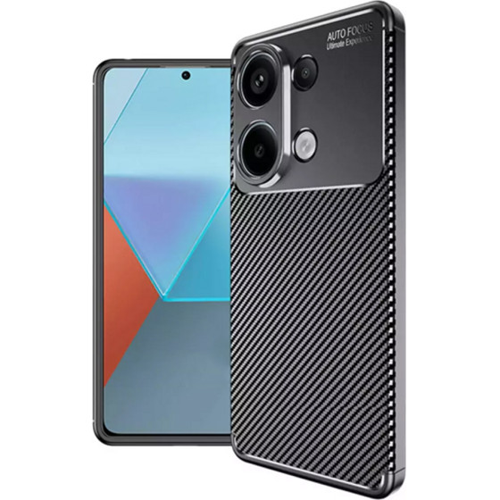 Techsuit - CarbonFiber - Xiaomi Redmi Note 13 Pro 4G / Poco M6 Pro 4G - Black