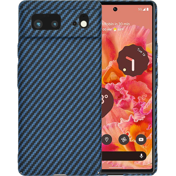 Techsuit - Carbonite FiberShell - Google Pixel 6 - Cyan