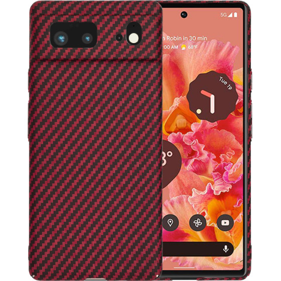 Techsuit - Carbonite FiberShell - Google Pixel 6 - Red