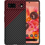 Techsuit - Carbonite FiberShell - Google Pixel 6 - Red Vortex