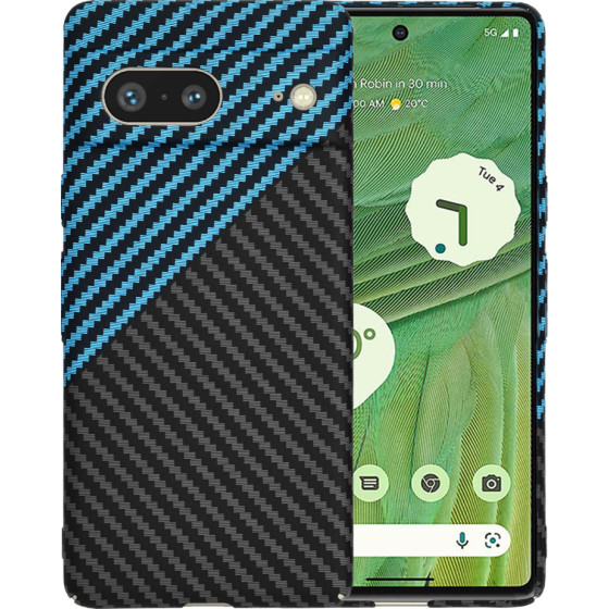Techsuit - Carbonite FiberShell - Google Pixel 7 - Blue Pulse