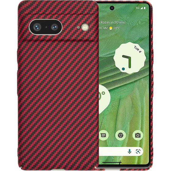 Techsuit - Carbonite FiberShell - Google Pixel 7 - Red