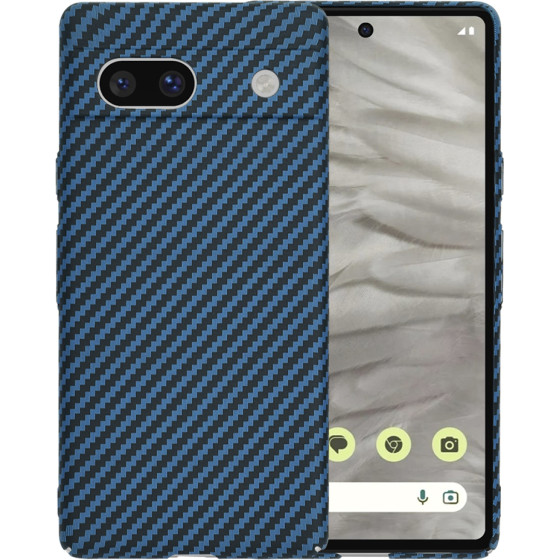 Techsuit - Carbonite FiberShell - Google Pixel 7a - Cyan