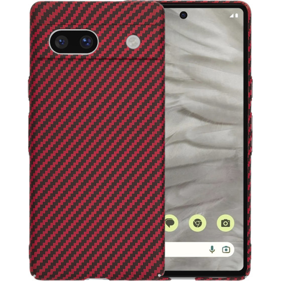 Techsuit - Carbonite FiberShell - Google Pixel 7a - Red