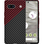 Techsuit - Carbonite FiberShell - Google Pixel 7a - Red Vortex