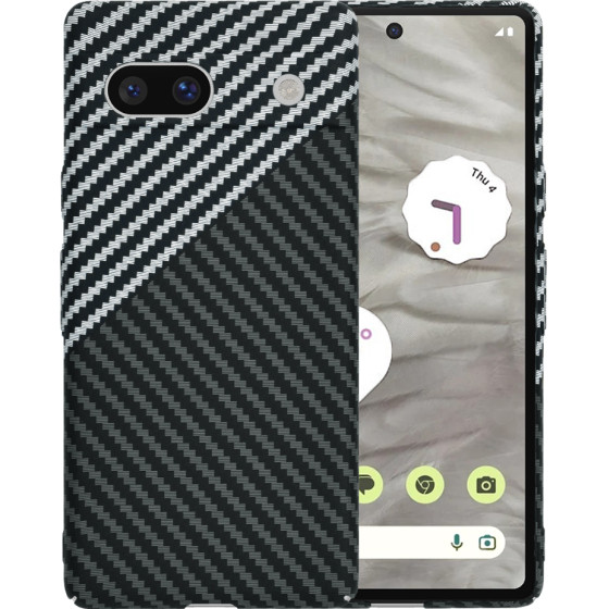 Techsuit - Carbonite FiberShell - Google Pixel 7a - Stealth Gray