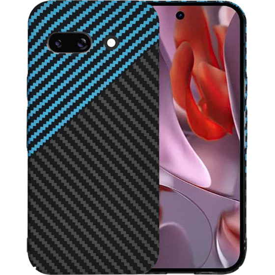 Techsuit - Carbonite FiberShell - Google Pixel 9a - Blue Pulse