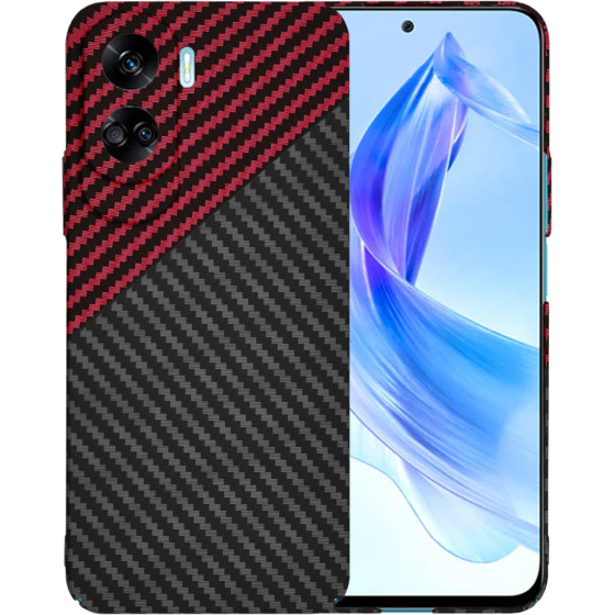 Techsuit - Carbonite FiberShell - Honor 90 Lite - Red Vortex
