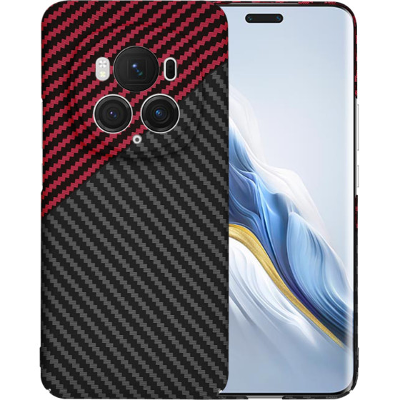 Techsuit - Carbonite FiberShell - Honor Magic6 Pro - Red Vortex