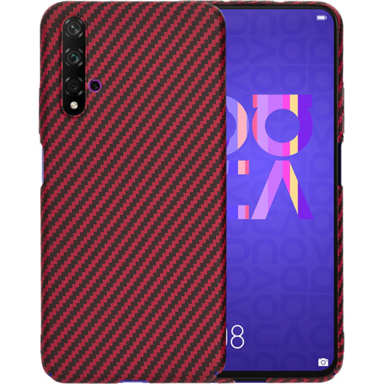 Techsuit - Carbonite FiberShell - Huawei Nova 5T / Honor 20 - Red