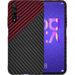 Techsuit - Carbonite FiberShell - Huawei Nova 5T / Honor 20 - Red Vortex