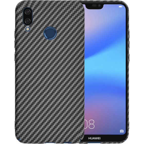 Techsuit - Carbonite FiberShell - Huawei P20 Lite - Black