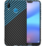 Techsuit - Carbonite FiberShell - Huawei P20 Lite - Blue Pulse
