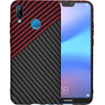 Techsuit - Carbonite FiberShell - Huawei P20 Lite - Red Vortex