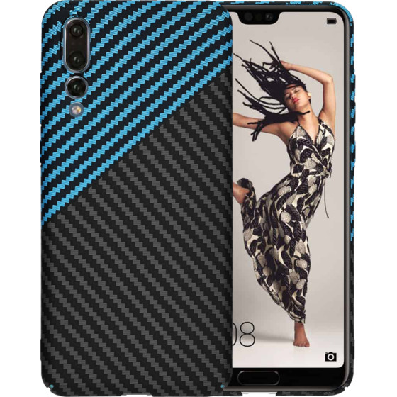 Techsuit - Carbonite FiberShell - Huawei P20 Pro - Blue Pulse
