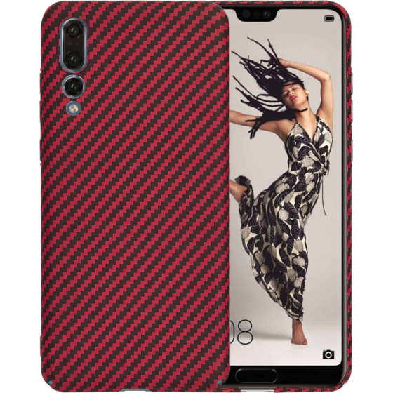 Techsuit - Carbonite FiberShell - Huawei P20 Pro - Red