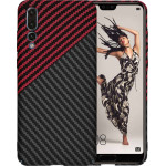 Techsuit - Carbonite FiberShell - Huawei P20 Pro - Red Vortex