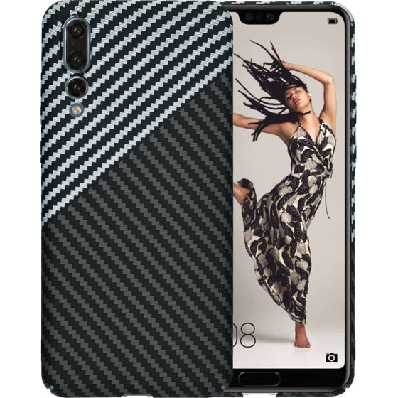Techsuit - Carbonite FiberShell - Huawei P20 Pro - Stealth Gray