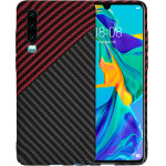 Techsuit - Carbonite FiberShell - Huawei P30 - Red Vortex