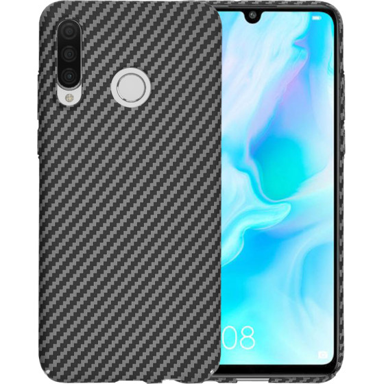 Techsuit - Carbonite FiberShell - Huawei P30 Lite / P30 Lite New Edition - Black